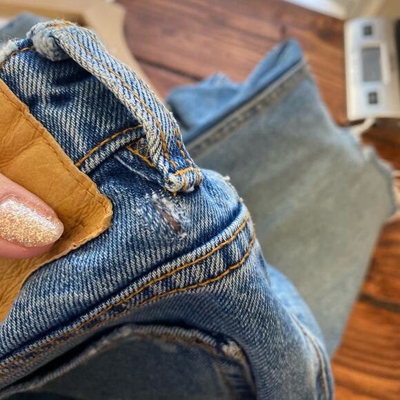 Zara Women's Distressed High Rise Straight Leg Jeans Size 6 - Picture 13 of 13